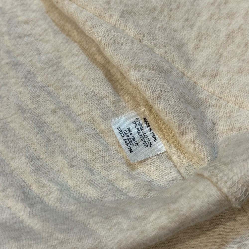 Johnston & Murphy Quilted Cream Shawl-Collar Cardigan Open Front Womens Size XS - Picture 10 of 10